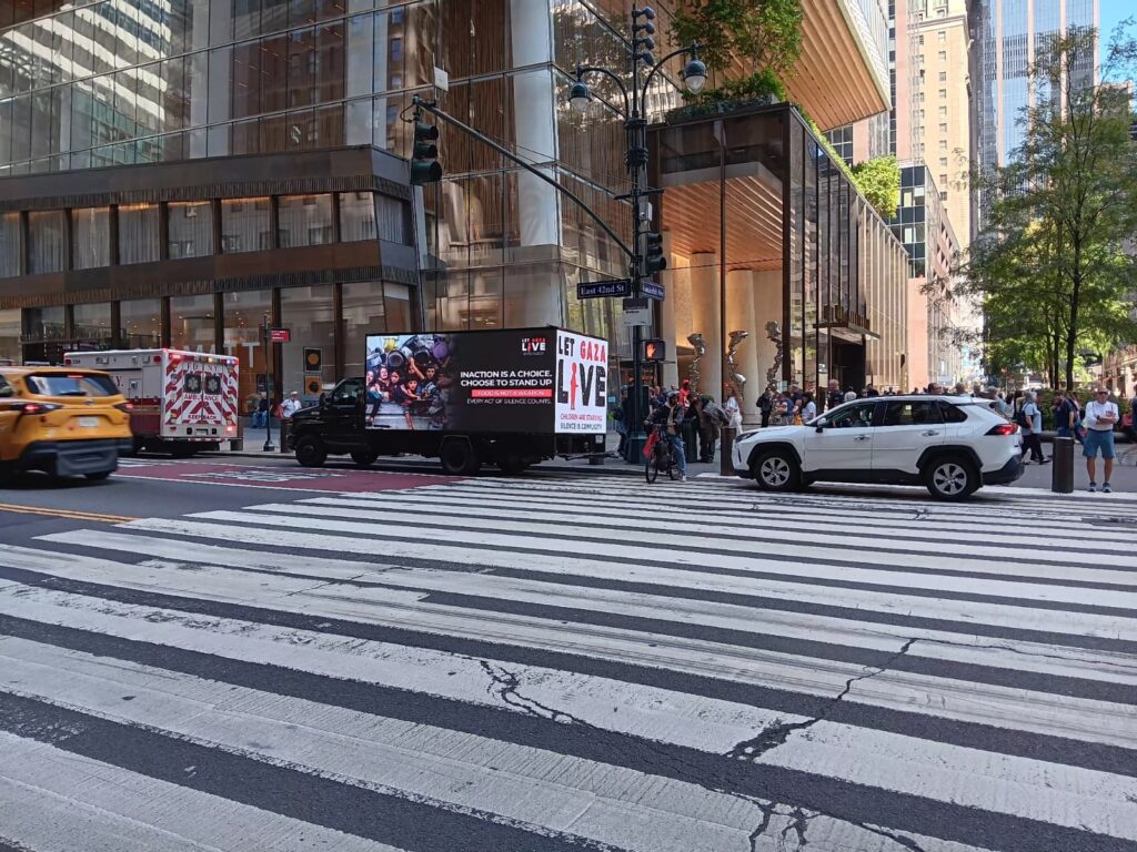 Let Gaza Live Media Truck NYC