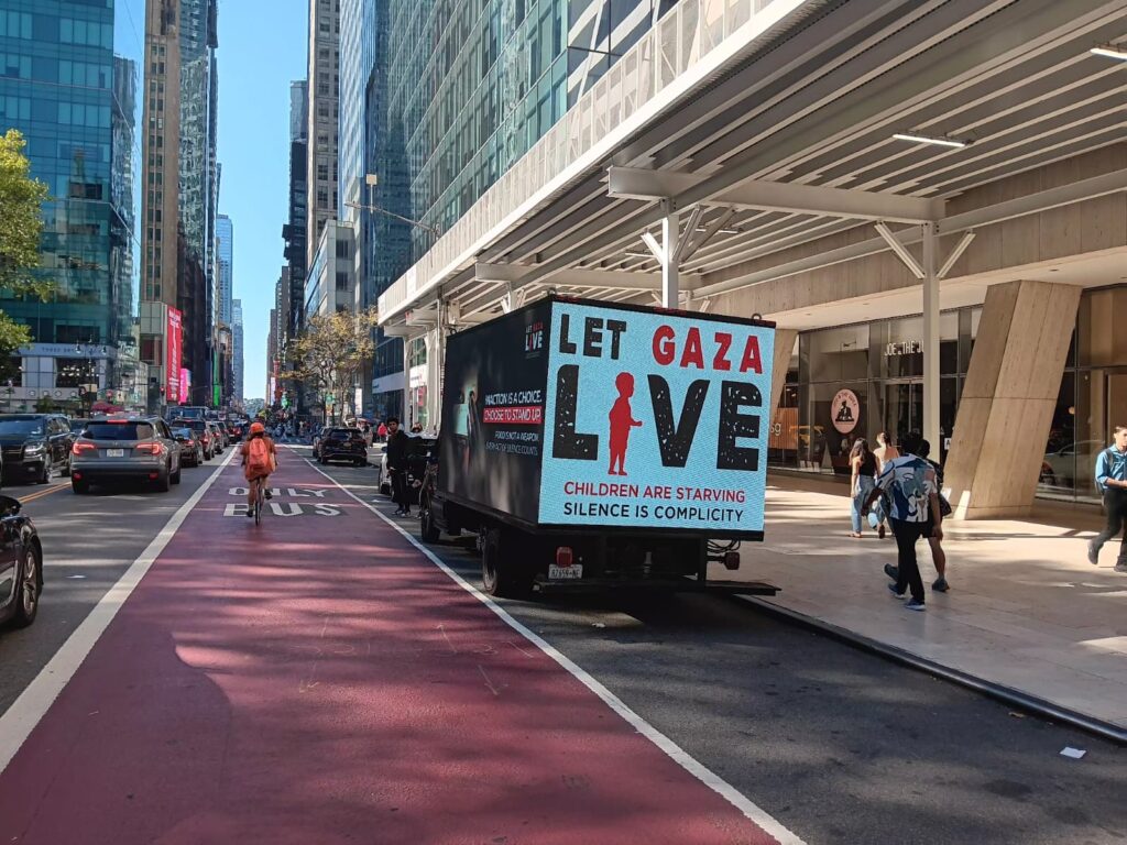 Let Gaza Live Media Truck NYC