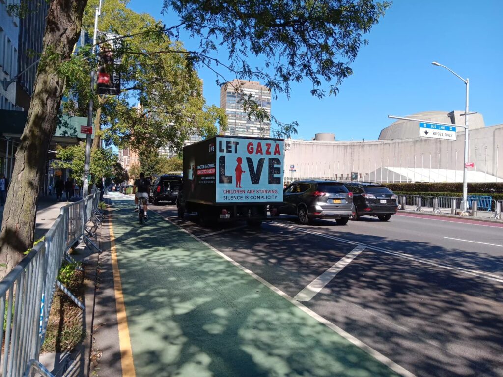 Let Gaza Live Media Truck NYC